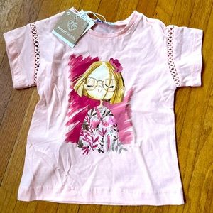 Mayoral Pink doll toddler shirt